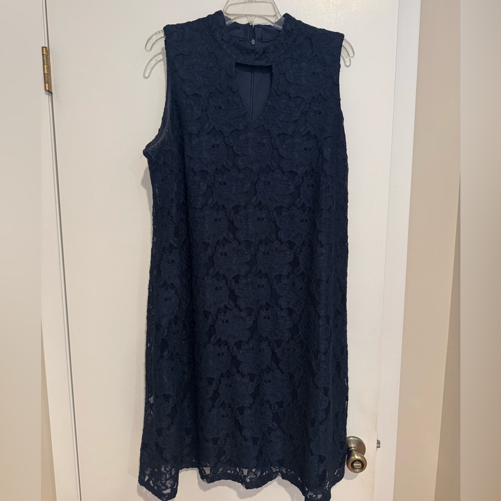 Scarlett Navy Lace Dress